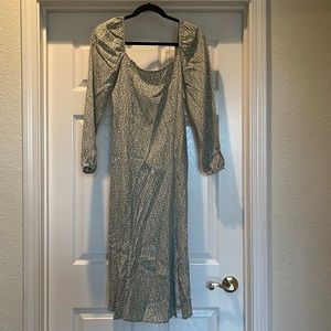 Forever 21 Sage green floral dress